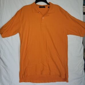 Orange Buttoned Collar Shirt